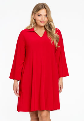 Tunic Swing collar DOLCE - red  - #1