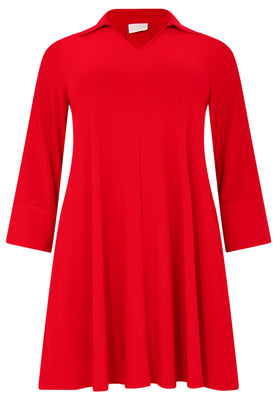 Tunic Swing collar DOLCE - red  - #4