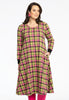 Dress zipper CHECK - green 