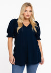 Tunic flare WAVE LACE - blue