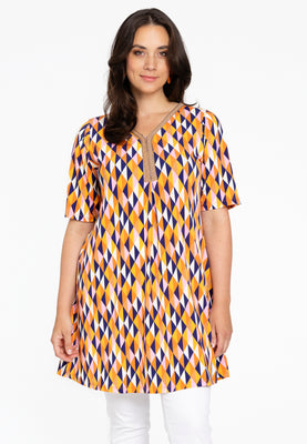 Tunic pleat HARLEQUIN - orange  - #1