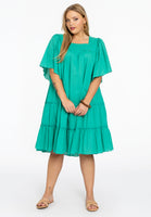 Dress flounces SOFT COTTON - green  - #2