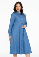 Blouse dress CHAMBRAY - blue - #1