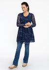 Tunic wide bottom DENIM MOUSSE - blue