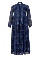 Dress ruffled DENIM MOUSSE - blue - #4