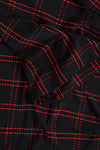 Dress CHECK wide sleeve - black - #5