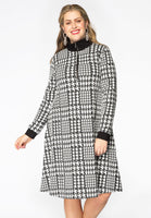 Dress zipper CHECK - black  - #1