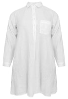 Blouse-dress LINEN - white - #4