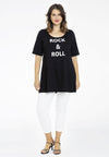 Tunic flare Rock & Roll - black 