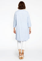 Tunic pintucks LINEN - indigo - #3