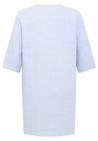 Tunic pintucks LINEN - indigo - #5