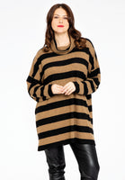 Pullover turtle neck STRIPE - black  - #1