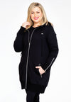 Cardigan à capuche laissez faire - Noir
