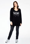 Tunic flare noir ORGANIC COTTON - black 