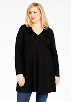 Tunic wide bottom COTTON - black - #1