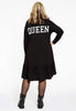 Sweater-dress Queen ORGANIC - black - #3