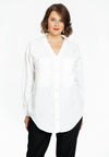 Blouse oversized LINEN - white 