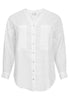 Blouse oversized LINEN - white  - #4