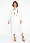 Blouse long 3/4 sleeves LINEN - white 