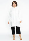 Blouse pockets LINEN - white 