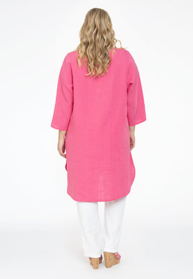 Tunic LINEN - pink - #3