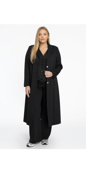 Yoek | Blazer long PINSTRIPE