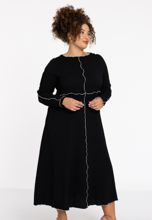 Dress CRINCLE - black 